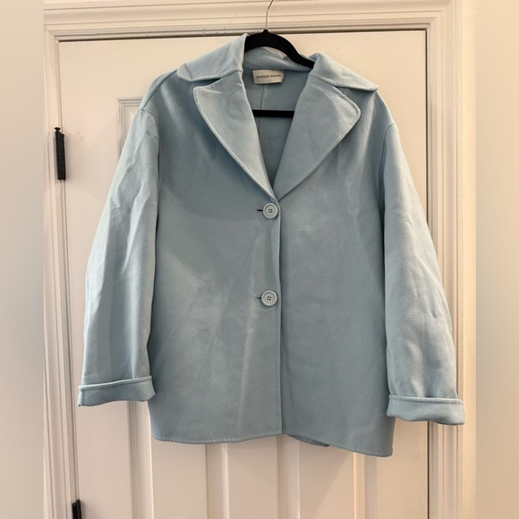 Mansur Gavriel Jackets & Blazers - MANSUR GAVRIEL Italian Wool & Cashmere Classic coat Blue Jacket Italy 38 US 8